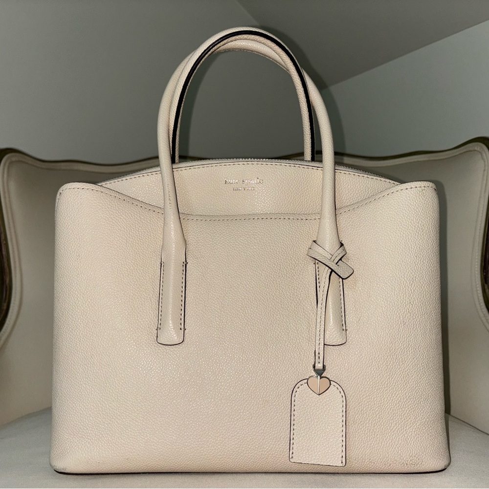 KATE SPADE X-LARGE MARGAUX SATCHEL IVORY